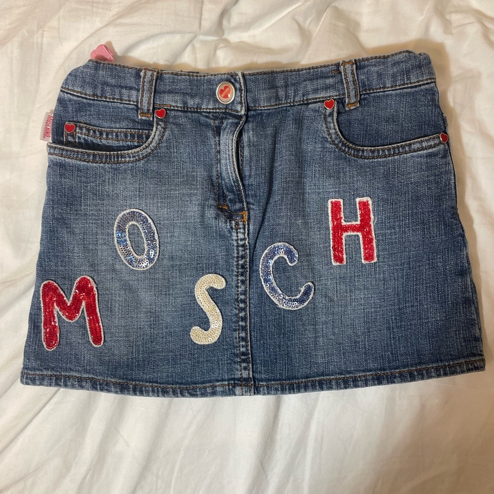 Vintage moschino patchwork skirt